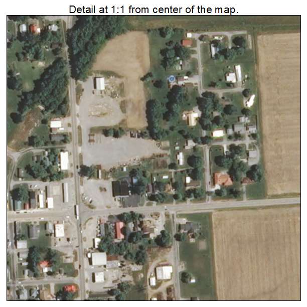 Crossville, Illinois aerial imagery detail