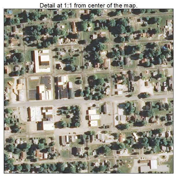 Cuba, Illinois aerial imagery detail
