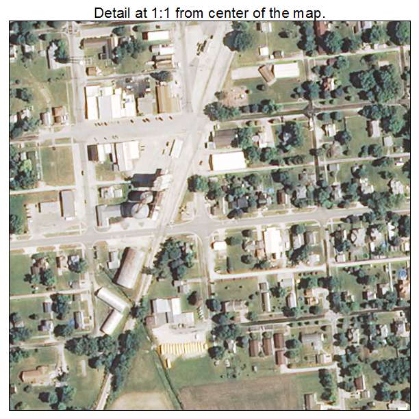 Cullom, Illinois aerial imagery detail