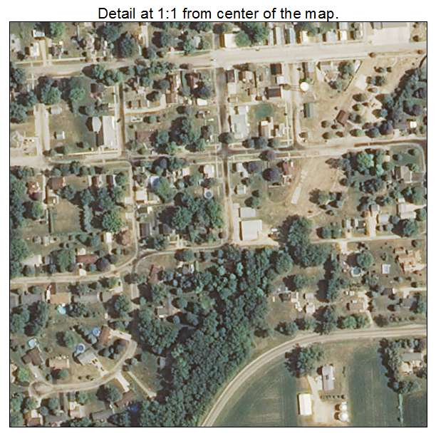 Dakota, Illinois aerial imagery detail