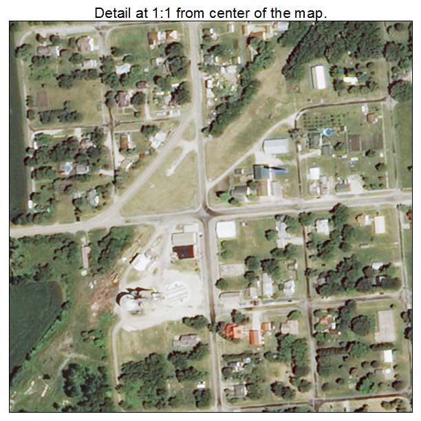 Dana, Illinois aerial imagery detail