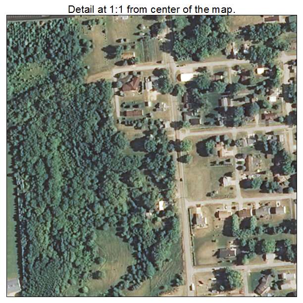 Davis, Illinois aerial imagery detail
