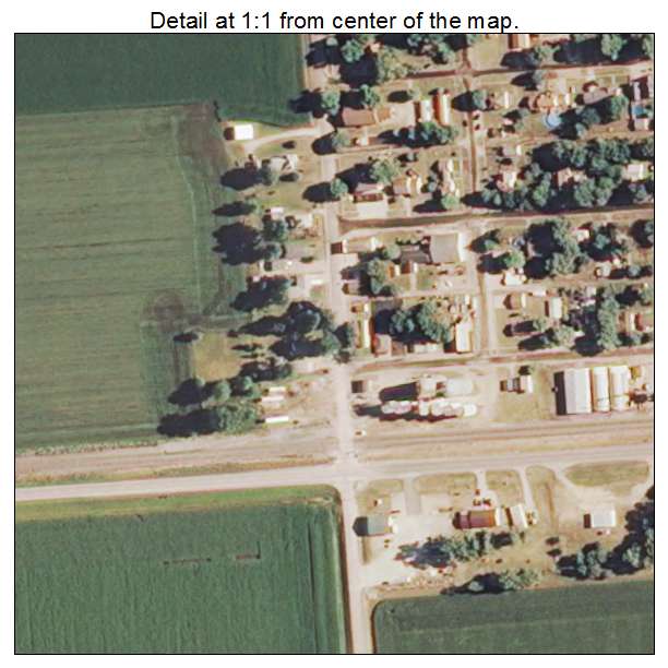 Dawson, Illinois aerial imagery detail