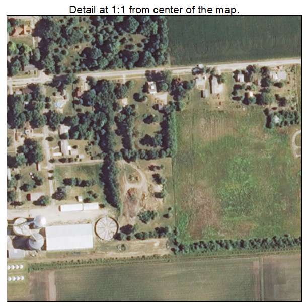 De Land, Illinois aerial imagery detail