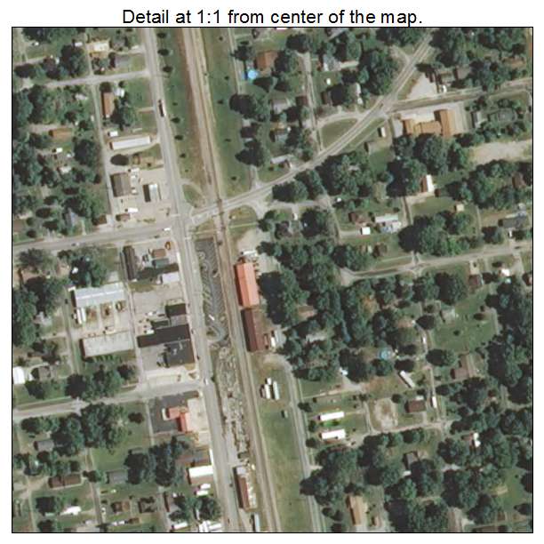 De Soto, Illinois aerial imagery detail