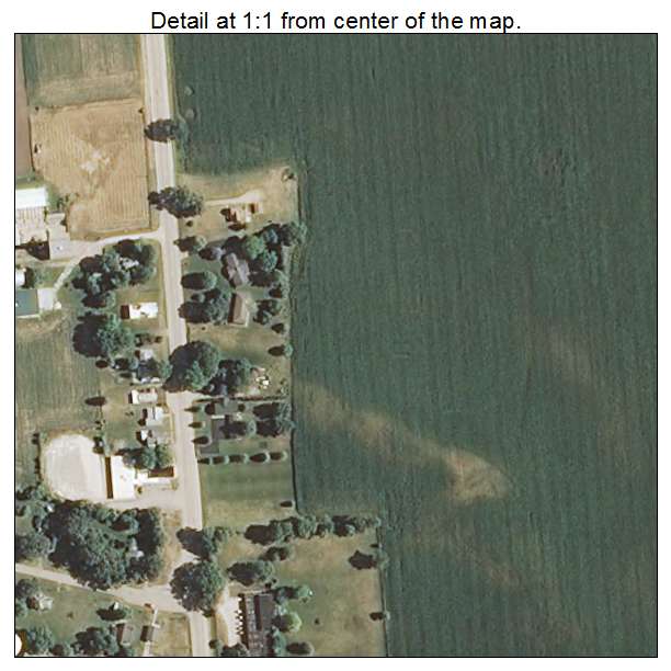 Deer Grove, Illinois aerial imagery detail