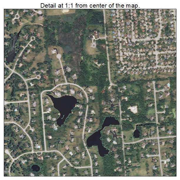 Deer Park, Illinois aerial imagery detail