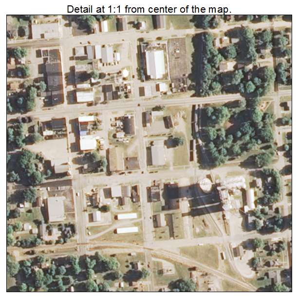 Delavan, Illinois aerial imagery detail