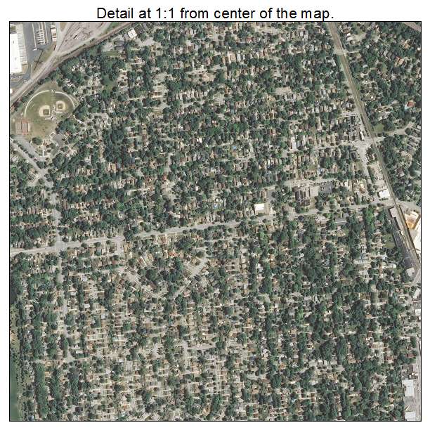 Des Plaines, Illinois aerial imagery detail