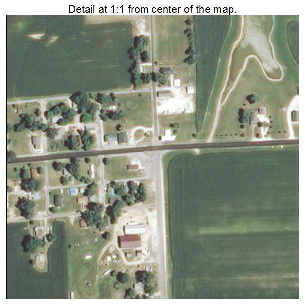 Detroit, Illinois aerial imagery detail