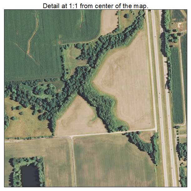 Divernon, Illinois aerial imagery detail