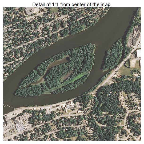 Dixon, Illinois aerial imagery detail
