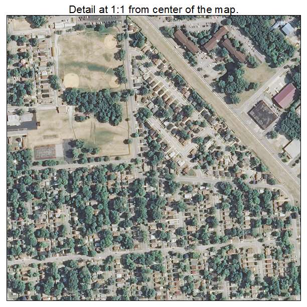 Dolton, Illinois aerial imagery detail