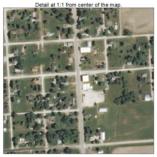 Donnellson, Illinois aerial imagery detail