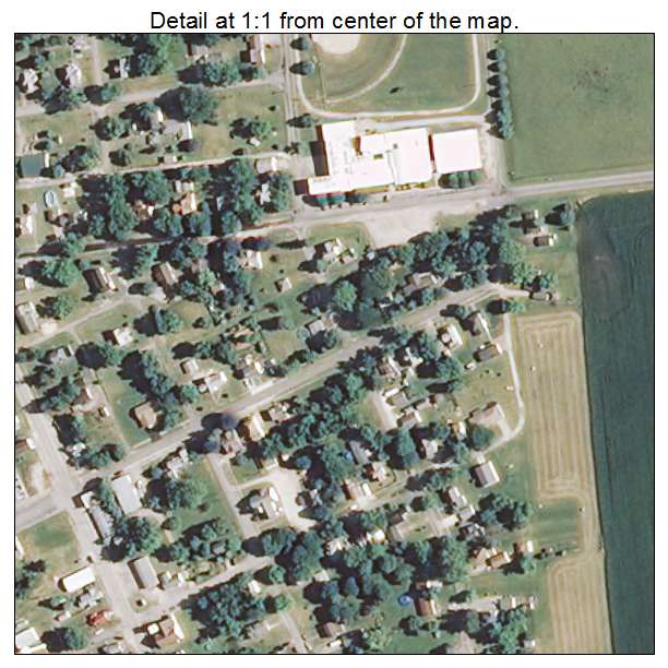 Donovan, Illinois aerial imagery detail