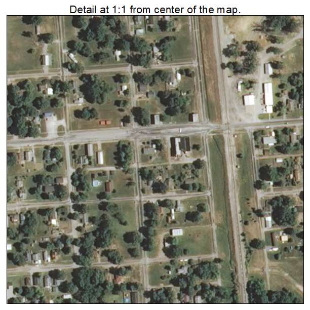 Dowell, Illinois aerial imagery detail