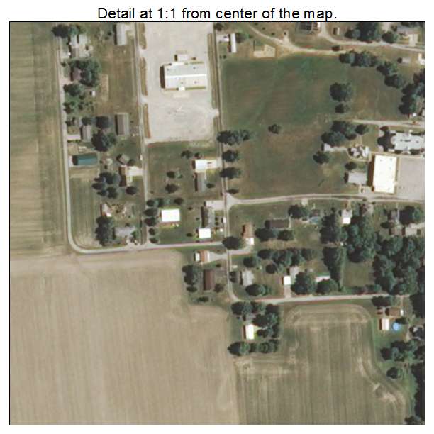 Du Bois, Illinois aerial imagery detail