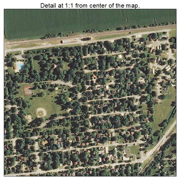 Dwight, Illinois aerial imagery detail