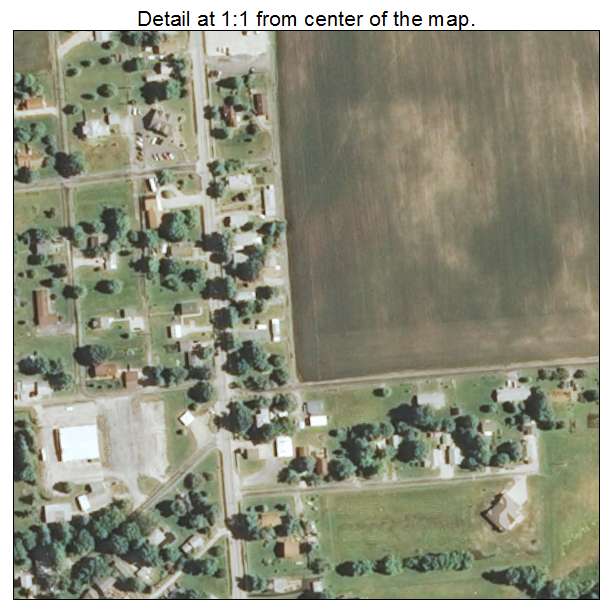 East Gillespie, Illinois aerial imagery detail