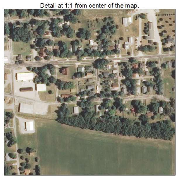 Easton, Illinois aerial imagery detail