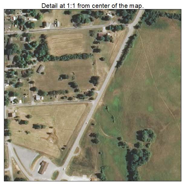 Eddyville, Illinois aerial imagery detail
