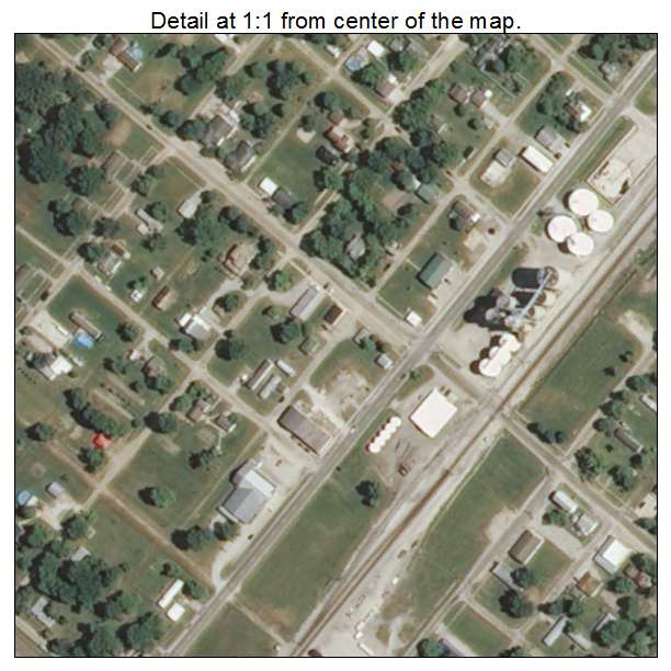 Edgewood, Illinois aerial imagery detail