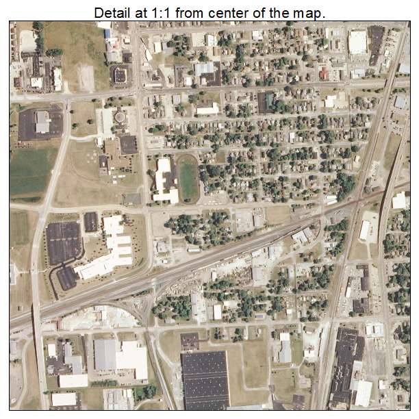 Effingham, Illinois aerial imagery detail