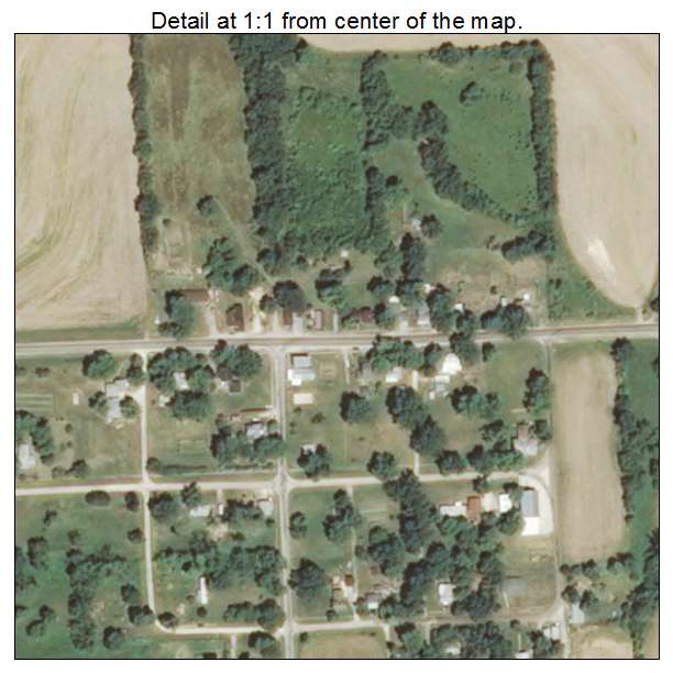 El Dara, Illinois aerial imagery detail