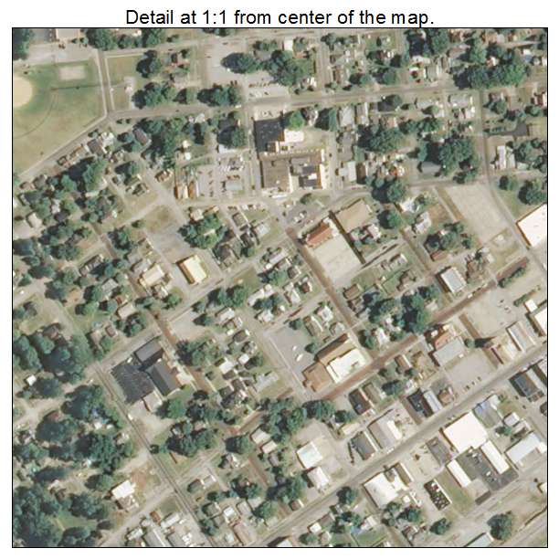 Eldorado, Illinois aerial imagery detail