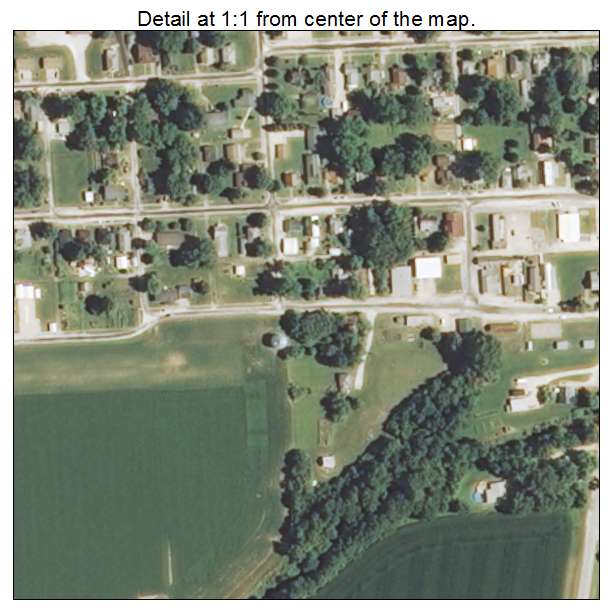 Eldred, Illinois aerial imagery detail
