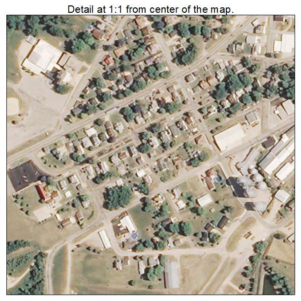 Elizabeth, Illinois aerial imagery detail