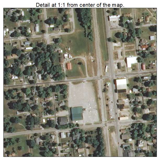 Elkville, Illinois aerial imagery detail