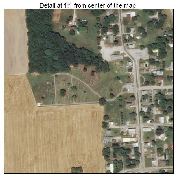 Ellis Grove, Illinois aerial imagery detail