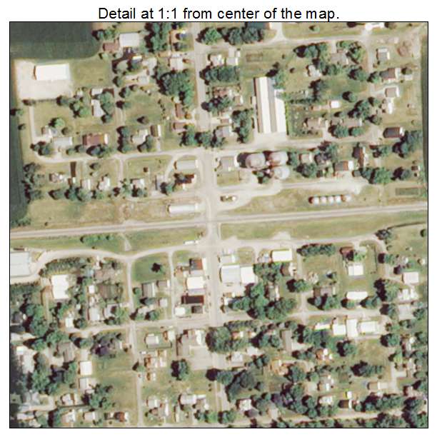 Ellsworth, Illinois aerial imagery detail