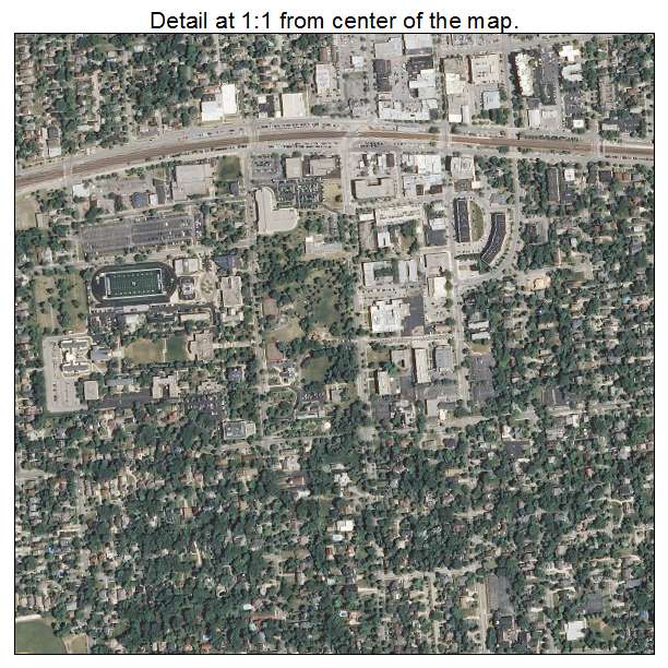 Elmhurst, Illinois aerial imagery detail