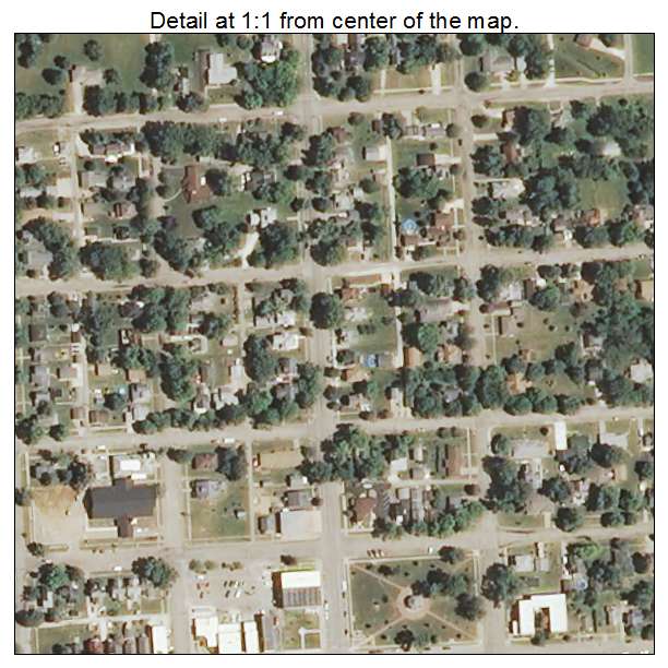 Elmwood, Illinois aerial imagery detail