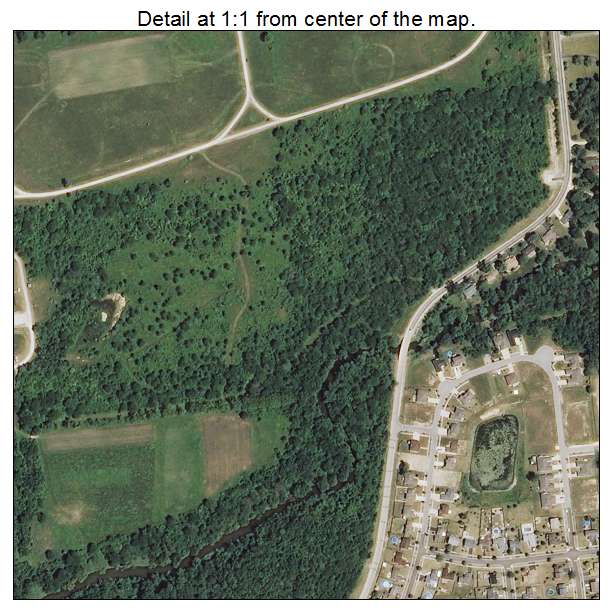 Elwood, Illinois aerial imagery detail
