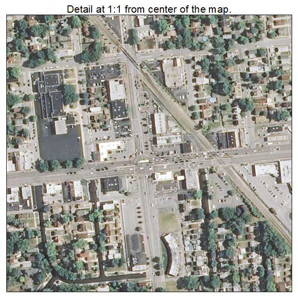 Evergreen Park, Illinois aerial imagery detail