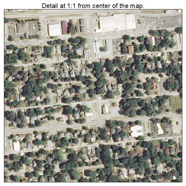 Fairbury, Illinois aerial imagery detail