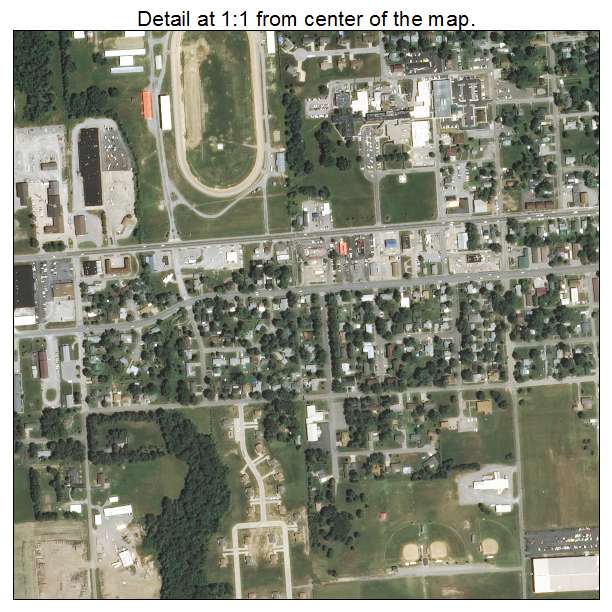Fairfield, Illinois aerial imagery detail