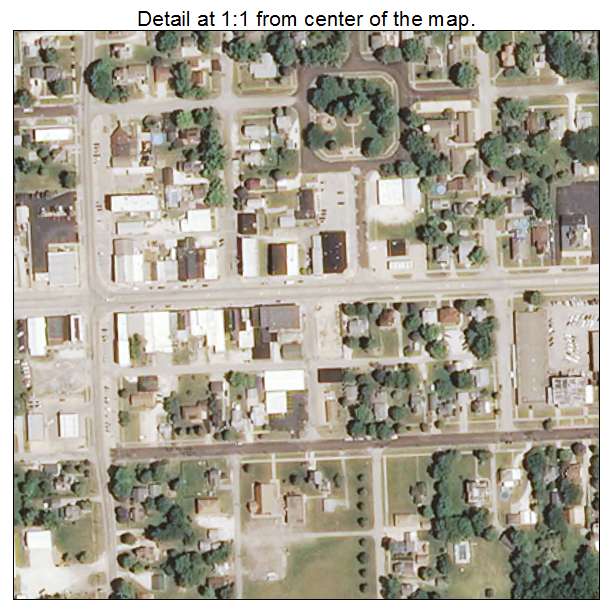 Farmington, Illinois aerial imagery detail