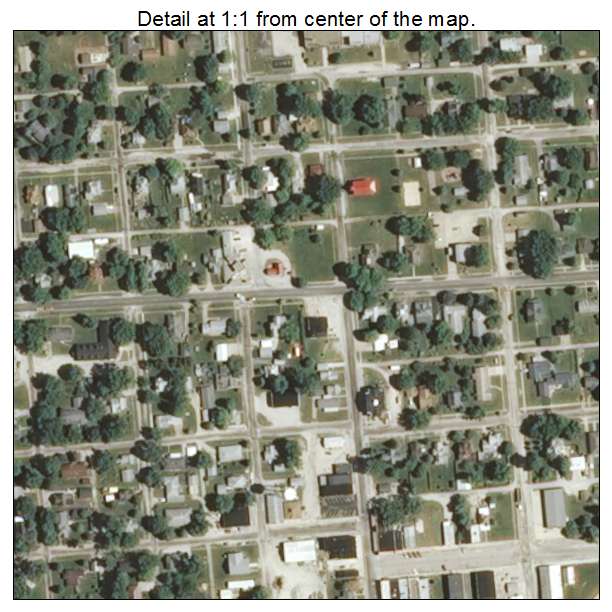 Findlay, Illinois aerial imagery detail