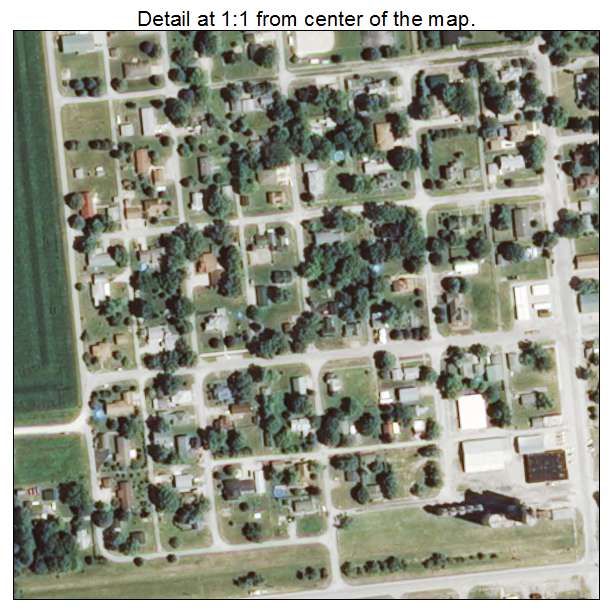 Fithian, Illinois aerial imagery detail