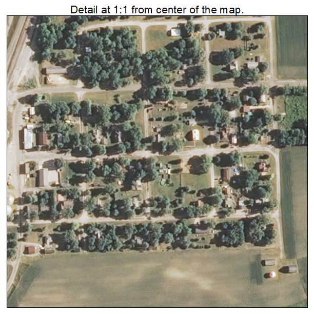 Foosland, Illinois aerial imagery detail