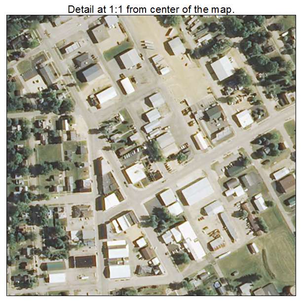 Forreston, Illinois aerial imagery detail