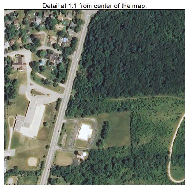 Fox Lake Hills, Illinois aerial imagery detail