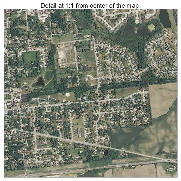 Frankfort, Illinois aerial imagery detail