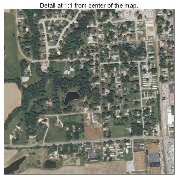 Freeburg, Illinois aerial imagery detail