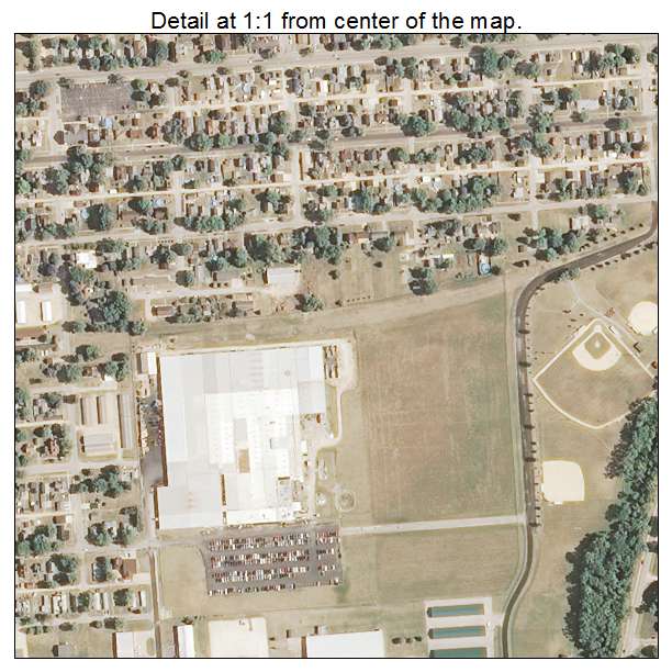 Fulton, Illinois aerial imagery detail
