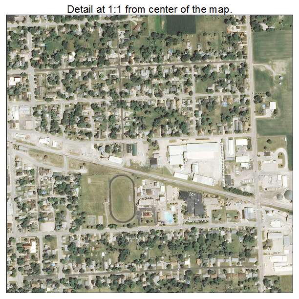 Geneseo, Illinois aerial imagery detail